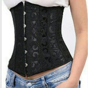 Steel boned bustier