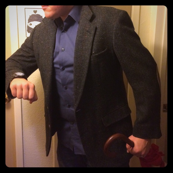 Sexy Dark Professor Blazer w/ Academic Patches