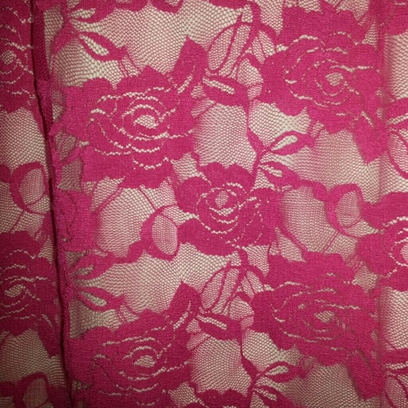 Lace Pink Tank Top - Picture 2 of 4