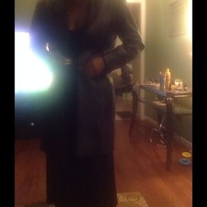 White House black market leather coat