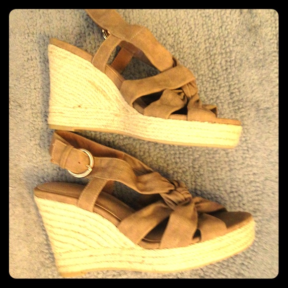 Lane Bryant strappy wedges