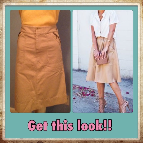 Classic Banana Republic  Khaki pencil skirt