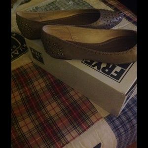 Frye Regina studded flats