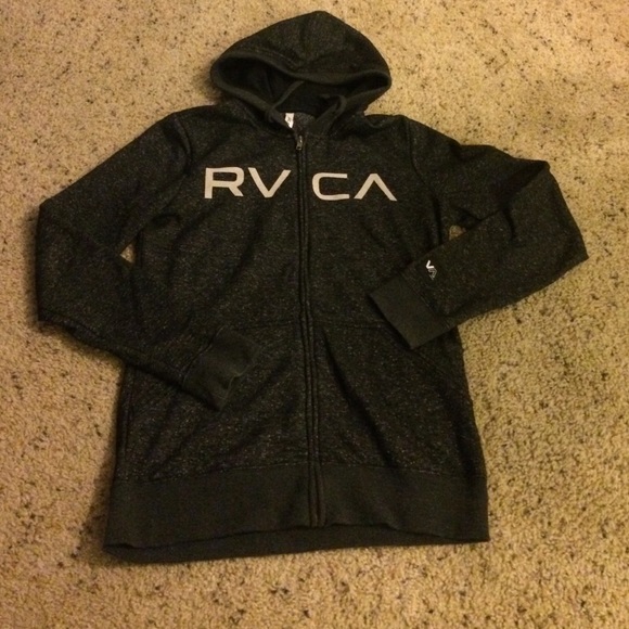 RVCA Sweaters - RVCA zip up hoodie. Like new!