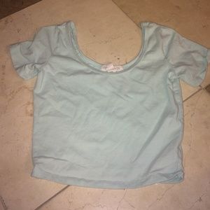 Forever 21 tiffany blue cropped top