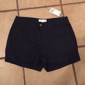 Navy high waisted shorts