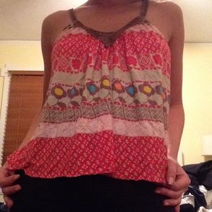 Free People Tribal Print Tank
