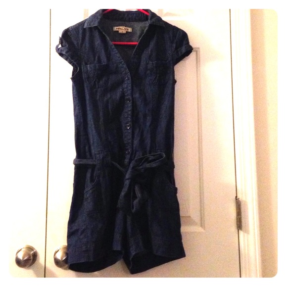 Denim Romper