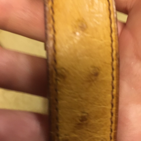 100% authentic NIB ostrich leather with gold H😊 in bundle! - Picture 4 of 4