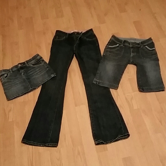 Cherokee Girls skirt, Levi Strauss pants,capris