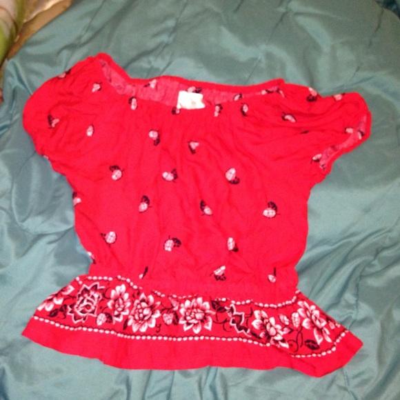 Red white and black Marilyn Monroe mermaid top