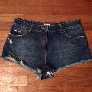 high waisted Jean shorts