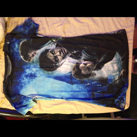 Front back printed HARRY potter t shirt