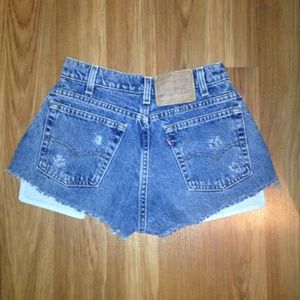 Vintage cutoff Levi's high Waisted shorts