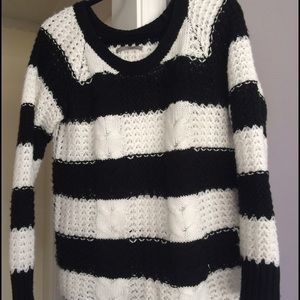 Black and white stripe sweater