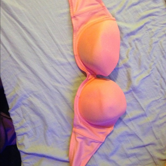 Orange 38c strapless bra