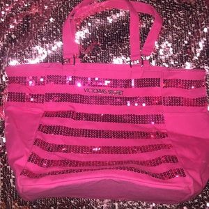 Victoria Secret Pink Sequin Tote