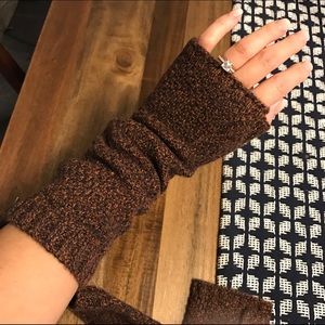 Quinnshop cashmere fingerless gloves