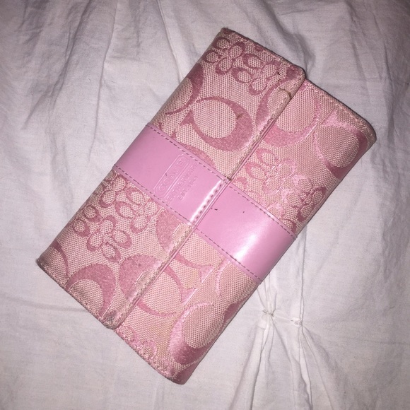 Pink coach wallet