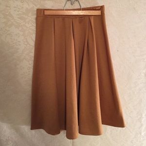 Yellow a-line skirt