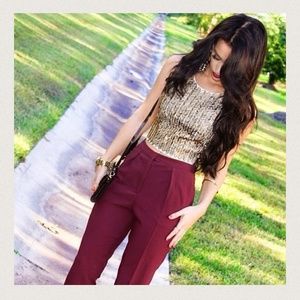 Keepsake beaded crop top as seen on Carli Bybel