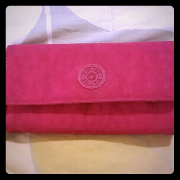 Pink Kipling wallet