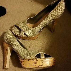Snake skin Charlotte Russe heels