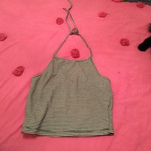 🎀striped brandy halter