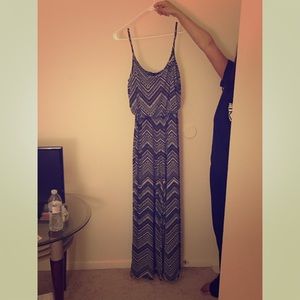 Patterned Gray Romper