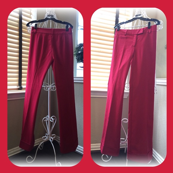 SOLD IN BNDL Red BCBGMaxAzria Wide-leg Pants - Picture 4 of 4