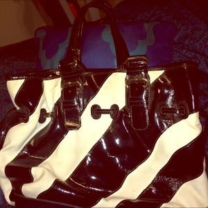 Dooney & Bourke (Black & White stripped) Purse