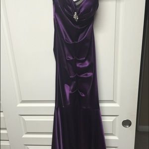 Mermaid style dress.