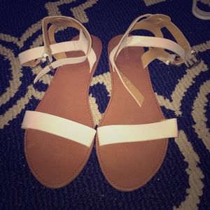 White strap sandals