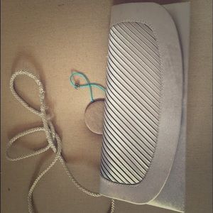 Silver evening wear clutch/purse