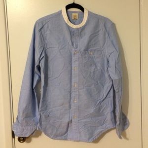 Land's End Canvas Sky Blue Denim Shirt
