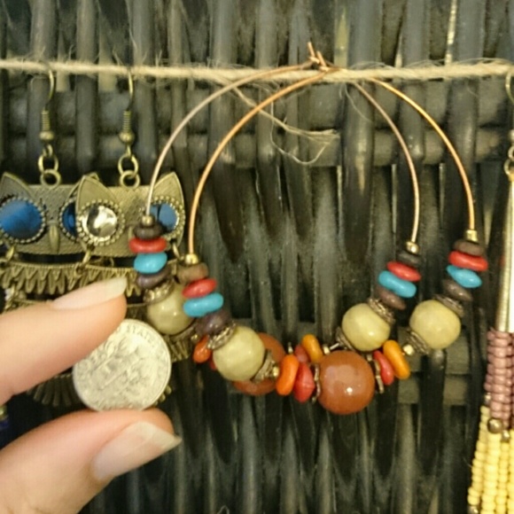 🔴Boho Chic Hoops - Picture 2 of 2