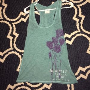 Teal American eagle tank