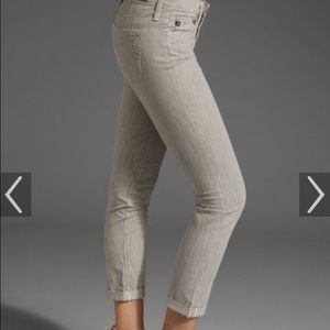 AG gray Stilt Roll-Up jeans