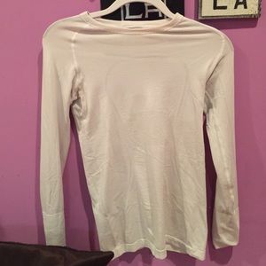 WHITE LULU LEMON WORKOUT THERMAL