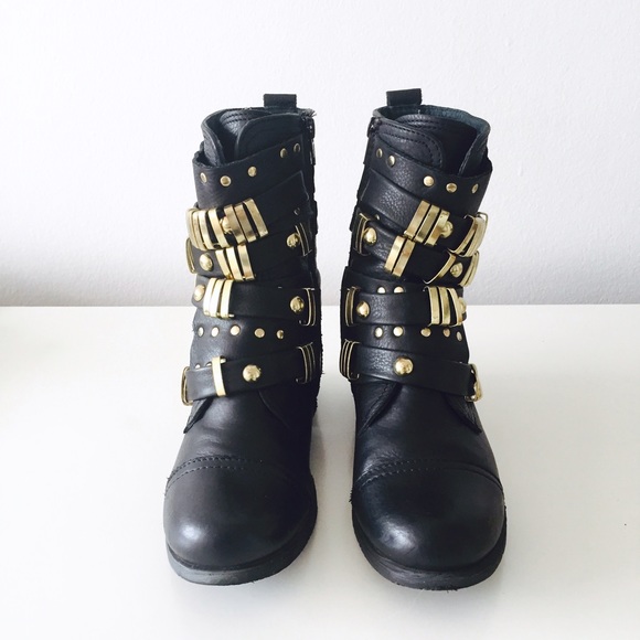 [SOLD] Aldo "Cowher" Leather Mid-Boot - Picture 2 of 4