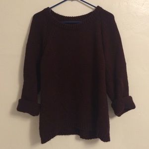 Brandy Melville Burgundy Sweater
