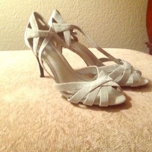 Sliver Glittery Heels