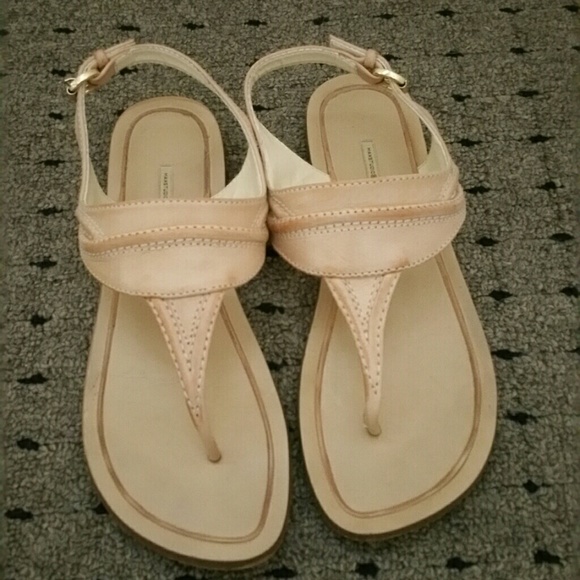 Max Studio Leather Sandals Size 7