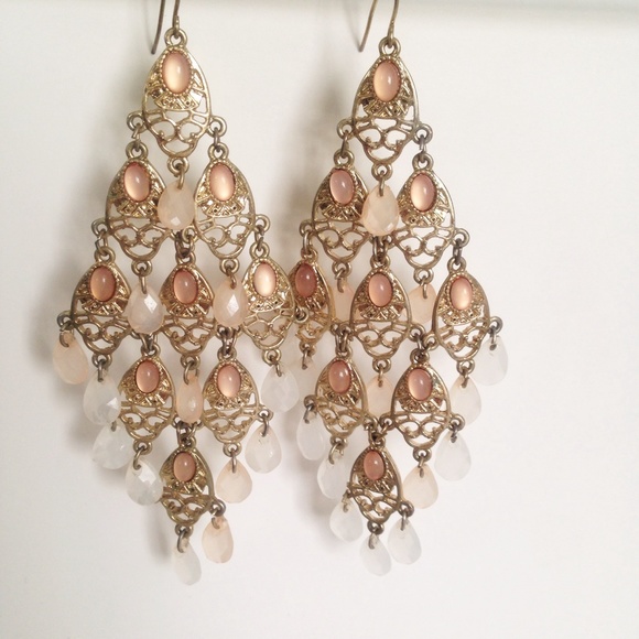 Jewelry Blush Pink Chandelier Earrings Poshmark