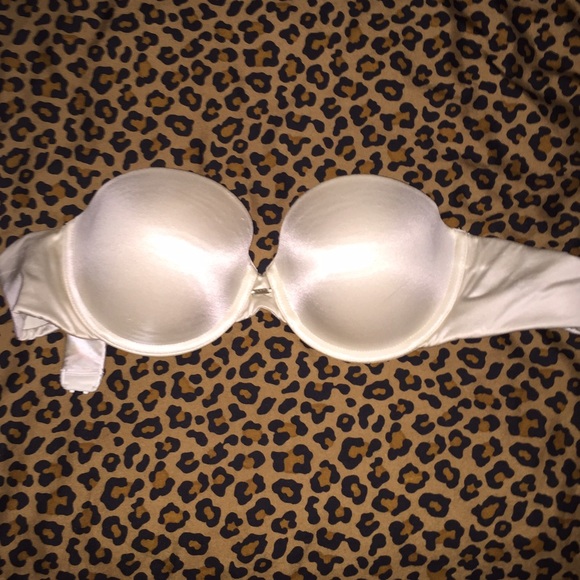White Strapless Bra
