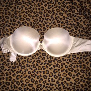 White Strapless Bra