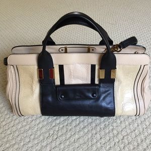 Chloe Alice Python/leather handbag in medium Chloe Alice Python/leather handbag in medium