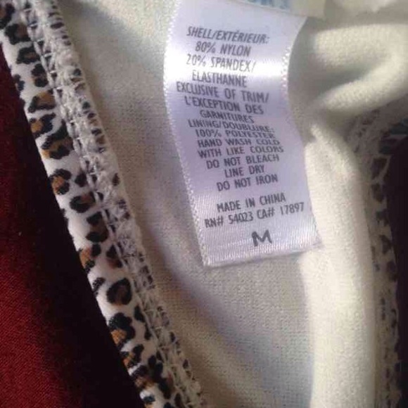 Cheetah bathing suit top - Picture 3 of 3