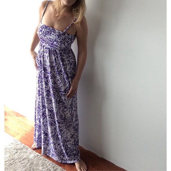 Zenergy by Chico's Dresses & Skirts - Chico's Zenergy lilac and white maxi dress