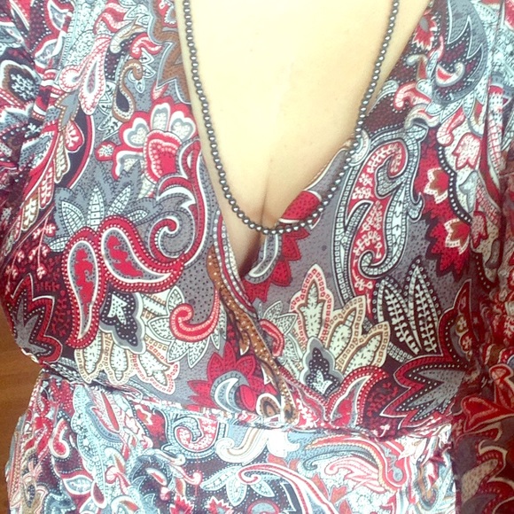 Pretty paisley top .